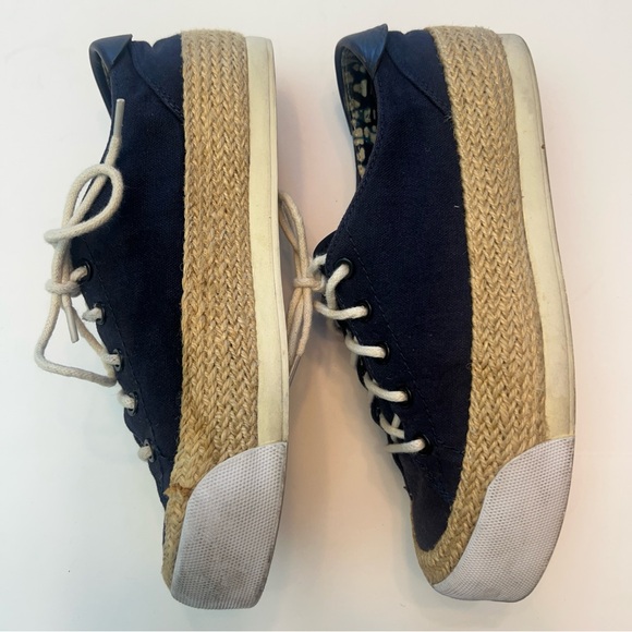 Tory Burch Platform Espadrille Sneakers, Size 7.5 - Picture 2 of 8